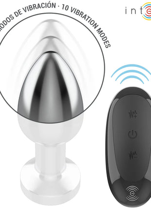 INTENSE - ANAL PLUG 10 VIBRATIONEN METALL MIT FERNBEDIENUNG M - Analplug