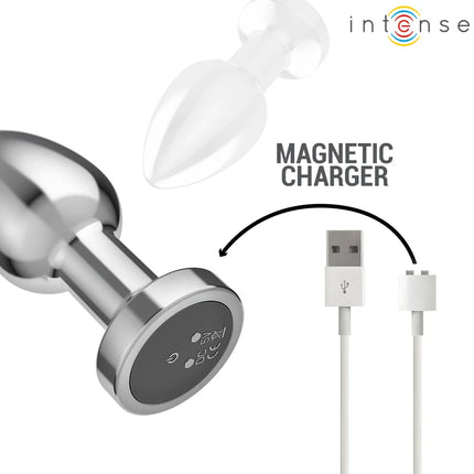 INTENSE - ANAL PLUG 10 VIBRATIONEN METALL MIT FERNBEDIENUNG M - Analplug