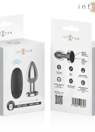 INTENSE - ANAL PLUG 10 VIBRATIONEN METALL MIT FERNBEDIENUNG M - Analplug