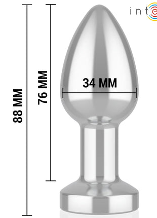 INTENSE - ANAL PLUG 10 VIBRATIONEN METALL MIT FERNBEDIENUNG M - Analplug