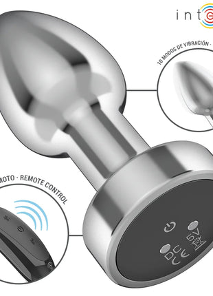 INTENSE - ANAL PLUG 10 VIBRATIONEN METALL MIT FERNBEDIENUNG S - Analplug