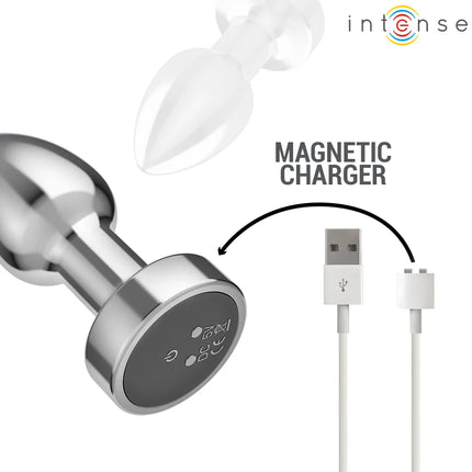 INTENSE - ANAL PLUG 10 VIBRATIONEN METALL MIT FERNBEDIENUNG S - Analplug