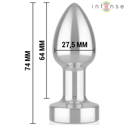 INTENSE - ANAL PLUG 10 VIBRATIONEN METALL MIT FERNBEDIENUNG S - Analplug