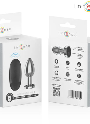 INTENSE - ANAL PLUG 10 VIBRATIONEN METALL MIT FERNBEDIENUNG S - Analplug