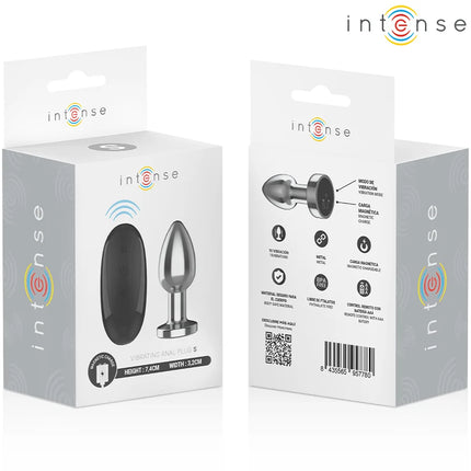 INTENSE - ANAL PLUG 10 VIBRATIONEN METALL MIT FERNBEDIENUNG S - Analplug