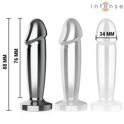 INTENSE - ANAL PLUG 10 VIBRATIONEN METALLDILDO MIT FERNBEDIENUNG S - Analplug