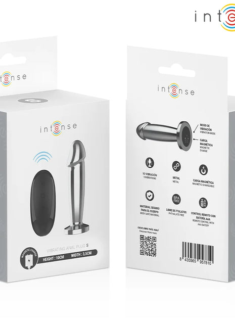 INTENSE - ANAL PLUG 10 VIBRATIONEN METALLDILDO MIT FERNBEDIENUNG S - Analplug