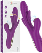 INTENSE - ATENEO WIEDERAUFLADBARER MULTIFUNKTIONSVIBRATOR 7 VIBRATIONEN MIT LILA SCHWINGENDER UND SAUGEN ZUNGE