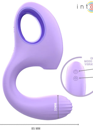 Violettes intense baxter vibrator und stimulator mit gebogenem ergonomischem design und strukturierter grifffläche