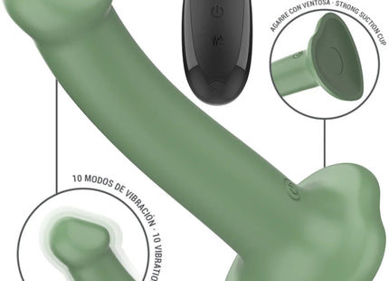 INTENSE - BECCA VIBRATOR MIT SAUGNAPF 10 VIBRATIONEN GRÜNE FERNBEDIENUNG