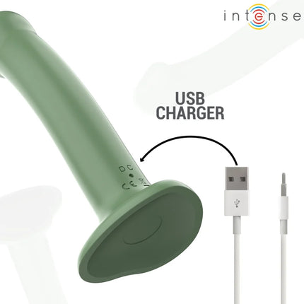 INTENSE - BECCA VIBRATOR MIT SAUGNAPF 10 VIBRATIONEN GRÜNE FERNBEDIENUNG