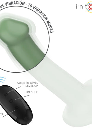 INTENSE - BECCA VIBRATOR MIT SAUGNAPF 10 VIBRATIONEN GRÜNE FERNBEDIENUNG