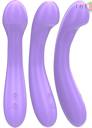 Drei lavendelfarbene silikonvibratoren intense becky 19 cm mit heizfunktion ergonomisch und 7 vibrationsstufen