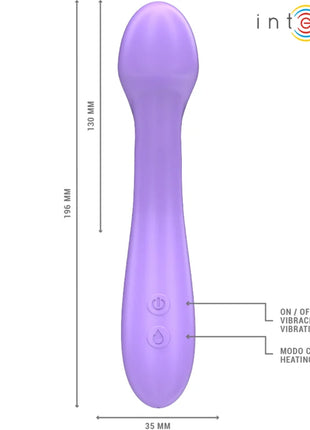 Lila intense becky vibrator 19 cm mit heizfunktion und 7 vibrationsstufen aus glattem silikon