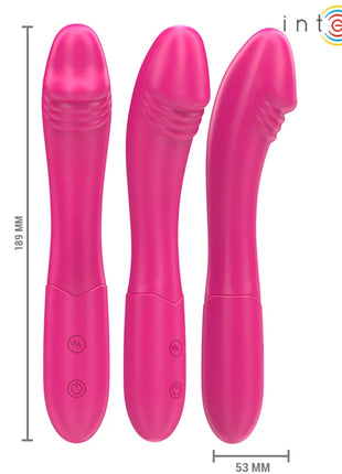Drei intensive belinda vibrator 19 cm in rosa mit glattem, glänzendem finish und ergonomischen designs