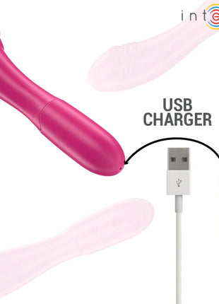 Intense belinda vibrator 19 cm flexibel in rosa mit ergonomischem design und usb aufladbarem sexspielzeug