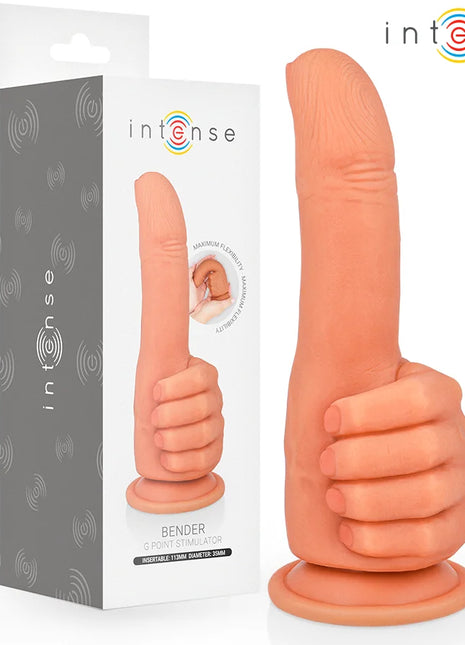 INTENSE - BENDER G-SPOT STIMULATOR FLEXIBLE HAND 11,3 CM