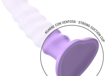 INTENSE - BRENDA VIBRATOR GRÖSSE M SPIRALENDESIGN 10 VIBRATIONEN LILA FERNBEDIENUNG