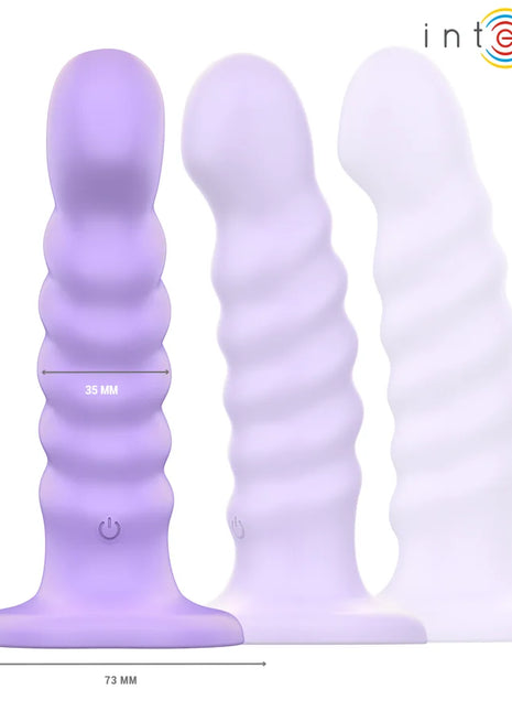 INTENSE - BRENDA VIBRATOR GRÖSSE M SPIRALENDESIGN 10 VIBRATIONEN LILA FERNBEDIENUNG