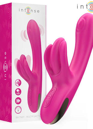 INTENSE - BRITNEY MULTIFUNKTIONS-RABBIT-VIBRATOR 23 CM ROSA