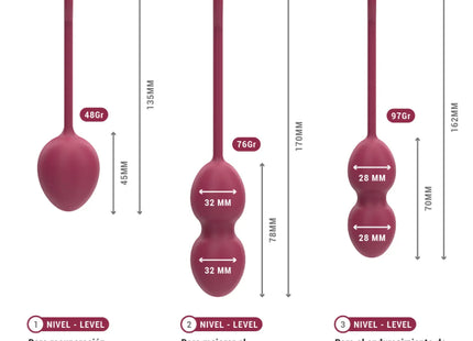 INTENSE - CHARLI KEGEL BALL KIT BURGUND