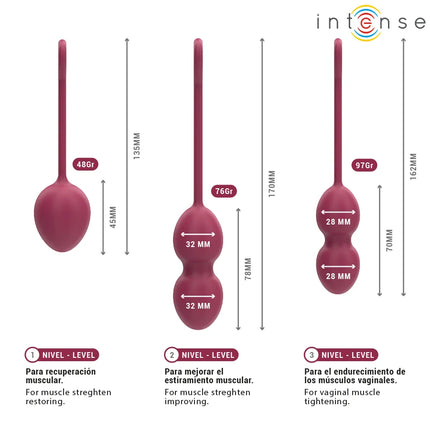 INTENSE - CHARLI KEGEL BALL KIT BURGUND
