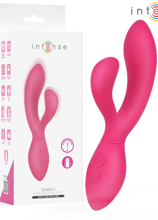 Pink intensiver charly vibrationsstimulator mit glattem, ergonomischem design und dualer tastensteuerung