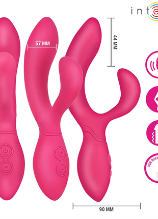 Intense charly beweglicher vibrationsstimulator aus rosa silikon mit drei designs und usb wiederaufladbar
