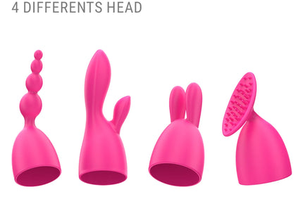 INTENSE - CHER VIBRATOR MIT 20 MUSTER UND AUSTAUSCHBAREN AUFSÄTZEN