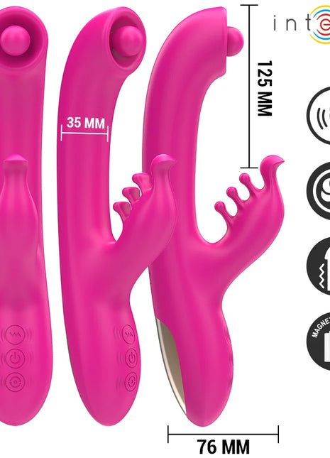 INTENSE - CHRISTINA MULTIFUNKTIONS-RABBIT-VIBRATOR 22,5 CM ROSA