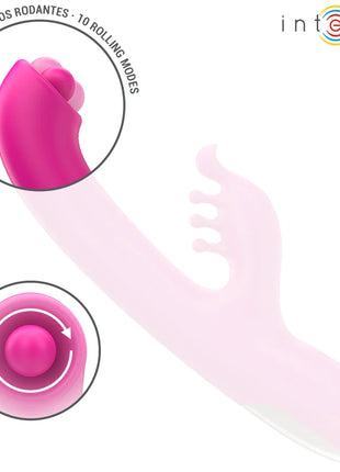 INTENSE - CHRISTINA MULTIFUNKTIONS-RABBIT-VIBRATOR 22,5 CM ROSA