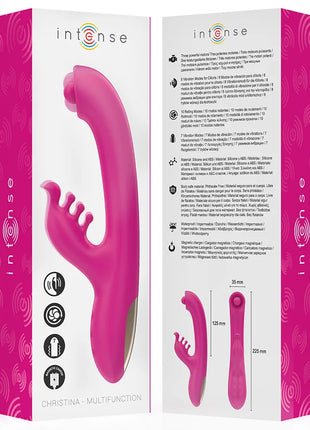 INTENSE - CHRISTINA MULTIFUNKTIONS-RABBIT-VIBRATOR 22,5 CM ROSA