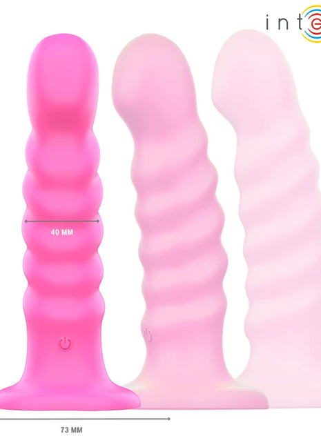 INTENSE - CINDY VIBRATOR GRÖSSE L SPIRALENDESIGN 10 VIBRATIONEN ROSA FERNBEDIENUNG