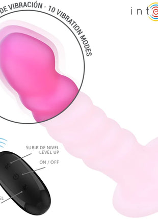 INTENSE - CINDY VIBRATOR GRÖSSE L SPIRALENDESIGN 10 VIBRATIONEN ROSA FERNBEDIENUNG