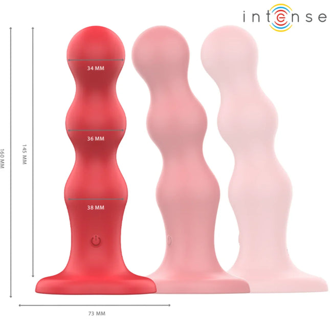 INTENSE - CODY VIBRATOR MIT SAUGNÄPFEN ROTE FERNBEDIENUNG