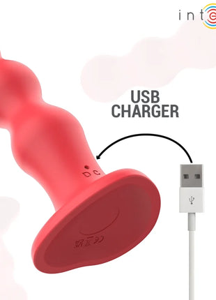 INTENSE - CODY VIBRATOR MIT SAUGNÄPFEN ROTE FERNBEDIENUNG