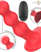 INTENSE - CODY VIBRATOR MIT SAUGNÄPFEN ROTE FERNBEDIENUNG