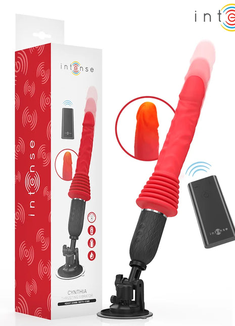 INTENSE - CYNTHIA FERNBEDIENUNGS-STOSSVIBRATOR MIT WÄRMEFUNKTION