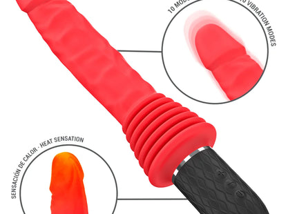 INTENSE - CYNTHIA FERNBEDIENUNGS-STOSSVIBRATOR MIT WÄRMEFUNKTION