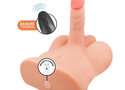 INTENSE DEEP TOUCH - DAMIEN-TORSO MIT ANUS UND REALISTISCHEM DILDO MIT DRUCK- UND VIBRATIONSFUNKTION FERNBEDIENUNG 3,5