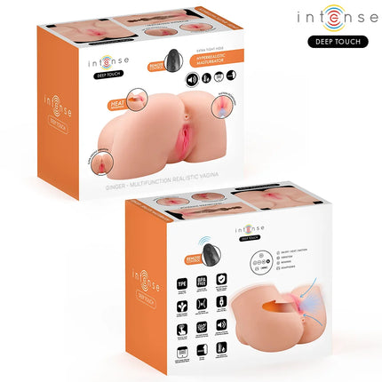INTENSE DEEP TOUCH – GINGER ANAL- UND VAGINALMASTURBATOR MIT SAUG- WÄRME- VIBRATIONS- UND STIMMEFFEKTEN