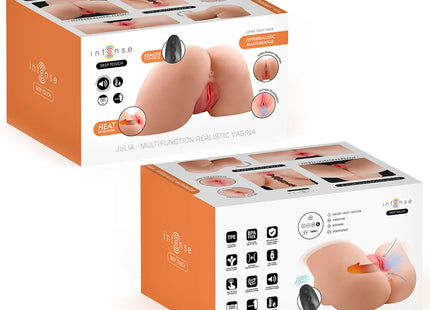 INTENSE DEEP TOUCH - JULIA ANAL- UND VAGINALMASTURBATOR MIT SAUG- WÄRME- VIBRATIONS- UND SPRACHEFFEKTEN