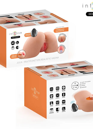 INTENSE DEEP TOUCH - JULIA ANAL- UND VAGINALMASTURBATOR MIT SAUG- WÄRME- VIBRATIONS- UND SPRACHEFFEKTEN