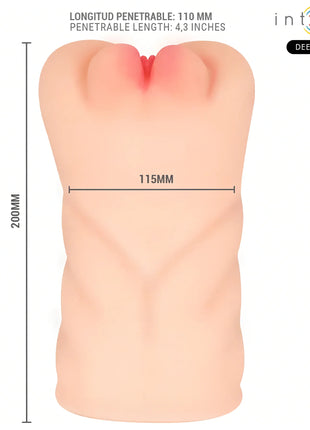 INTENSE DEEP TOUCH - KRISTA ANAL- UND VAGINALMASTURBATOR MIT SAUG- VIBRATIONS- UND STIMMEFFEKT 1,2 KG - Vagina und Anus