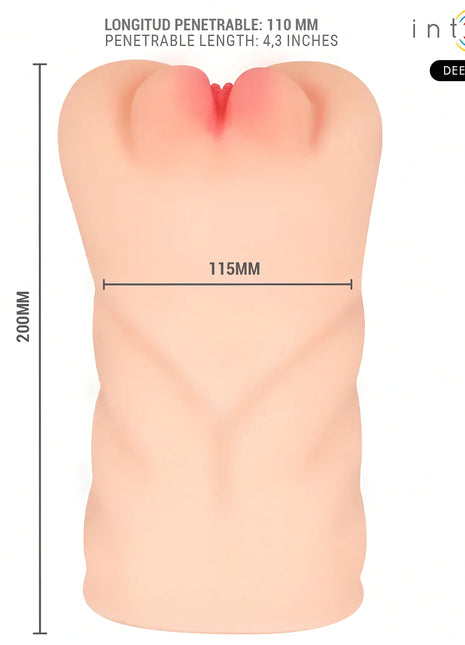 INTENSE DEEP TOUCH - KRISTA ANAL- UND VAGINALMASTURBATOR MIT SAUG- VIBRATIONS- UND STIMMEFFEKT 1,2 KG - Vagina und Anus