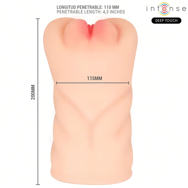 INTENSE DEEP TOUCH - KRISTA ANAL- UND VAGINALMASTURBATOR MIT SAUG- VIBRATIONS- UND STIMMEFFEKT 1,2 KG - Vagina und Anus
