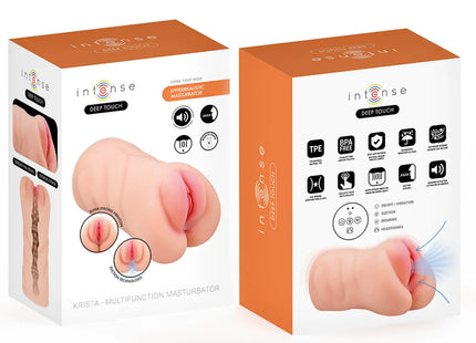 INTENSE DEEP TOUCH - KRISTA ANAL- UND VAGINALMASTURBATOR MIT SAUG- VIBRATIONS- UND STIMMEFFEKT 1,2 KG