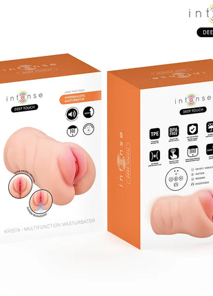 INTENSE DEEP TOUCH - KRISTA ANAL- UND VAGINALMASTURBATOR MIT SAUG- VIBRATIONS- UND STIMMEFFEKT 1,2 KG