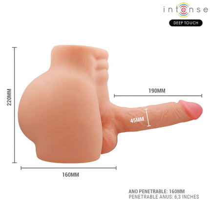 INTENSE DEEP TOUCH - RICHIE-TORSO MIT ANUS UND REALISTISCHEM DILDO MIT DRUCK- UND VIBRATIONSMÖGLICHKEITEN FERNBEDIENUNG