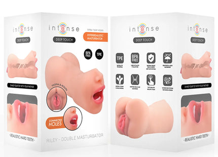 INTENSE DEEP TOUCH – RILEY DOPPELMUSTURBATOR FÜR MUND UND VAGINA